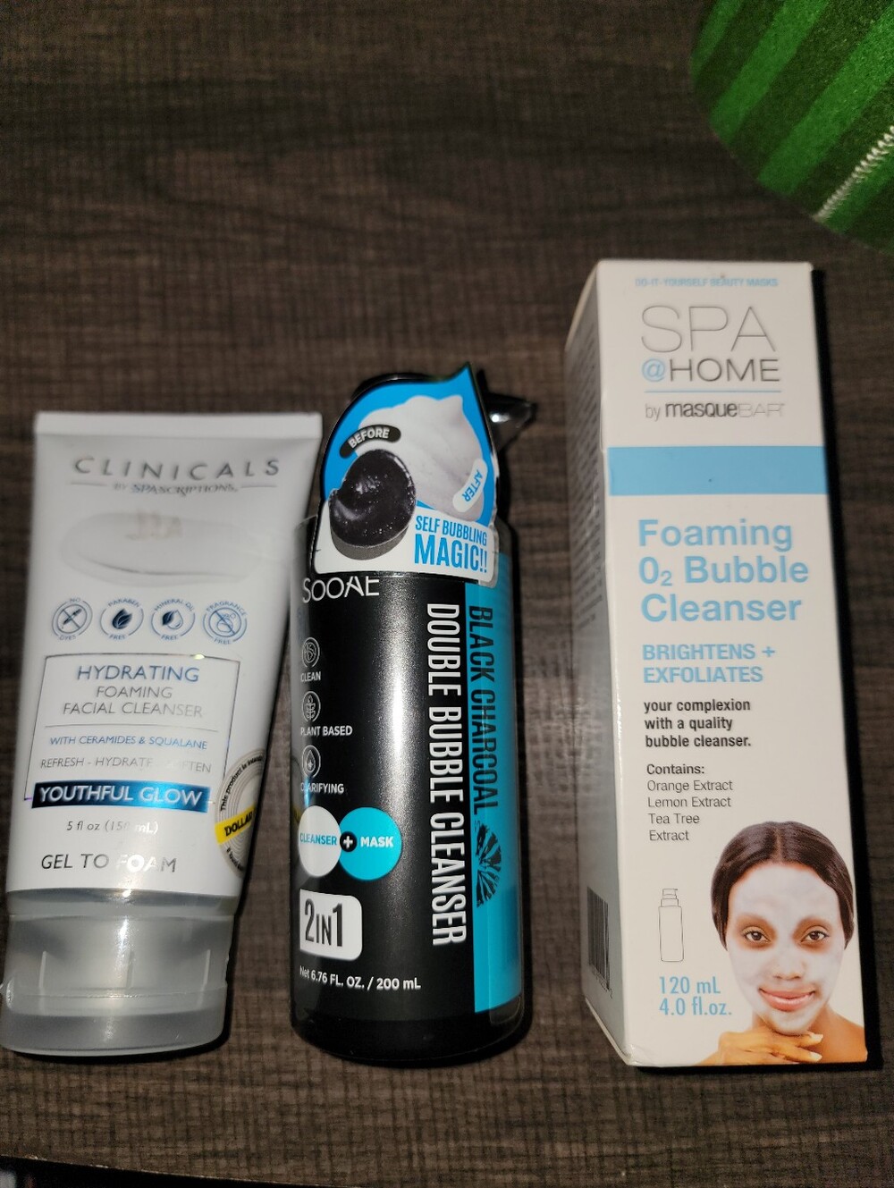 Soo’AE Black Charcoal Double Bubble Cleanser Masque Bar Foaming O2 Clinical Wash